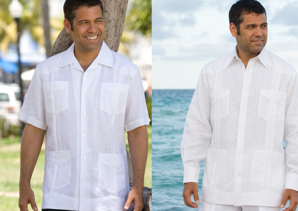 White Guayabera Short and long sleeve