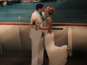 Linen Suit at a Destination wedding