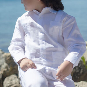 Long Sleeve Guayabera shirt