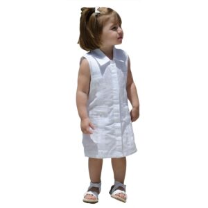 Girl linen guayabera dress