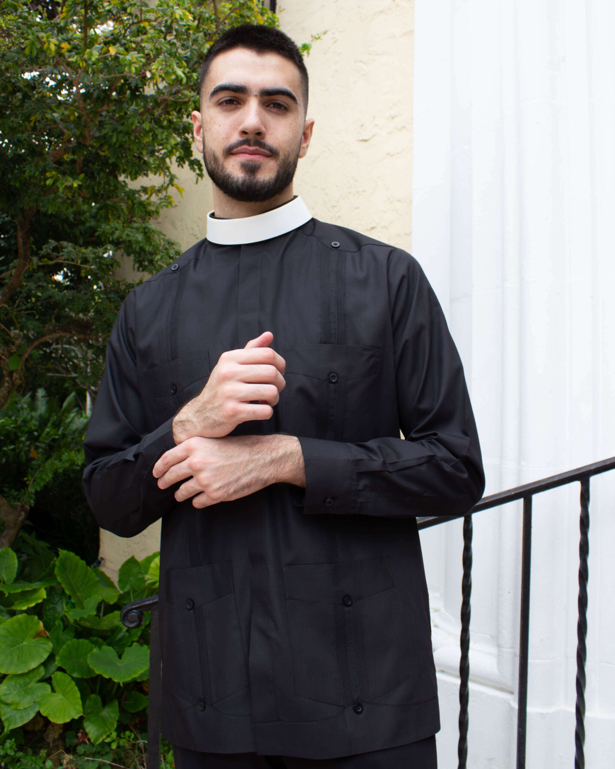 Anglican Collar Guayabera